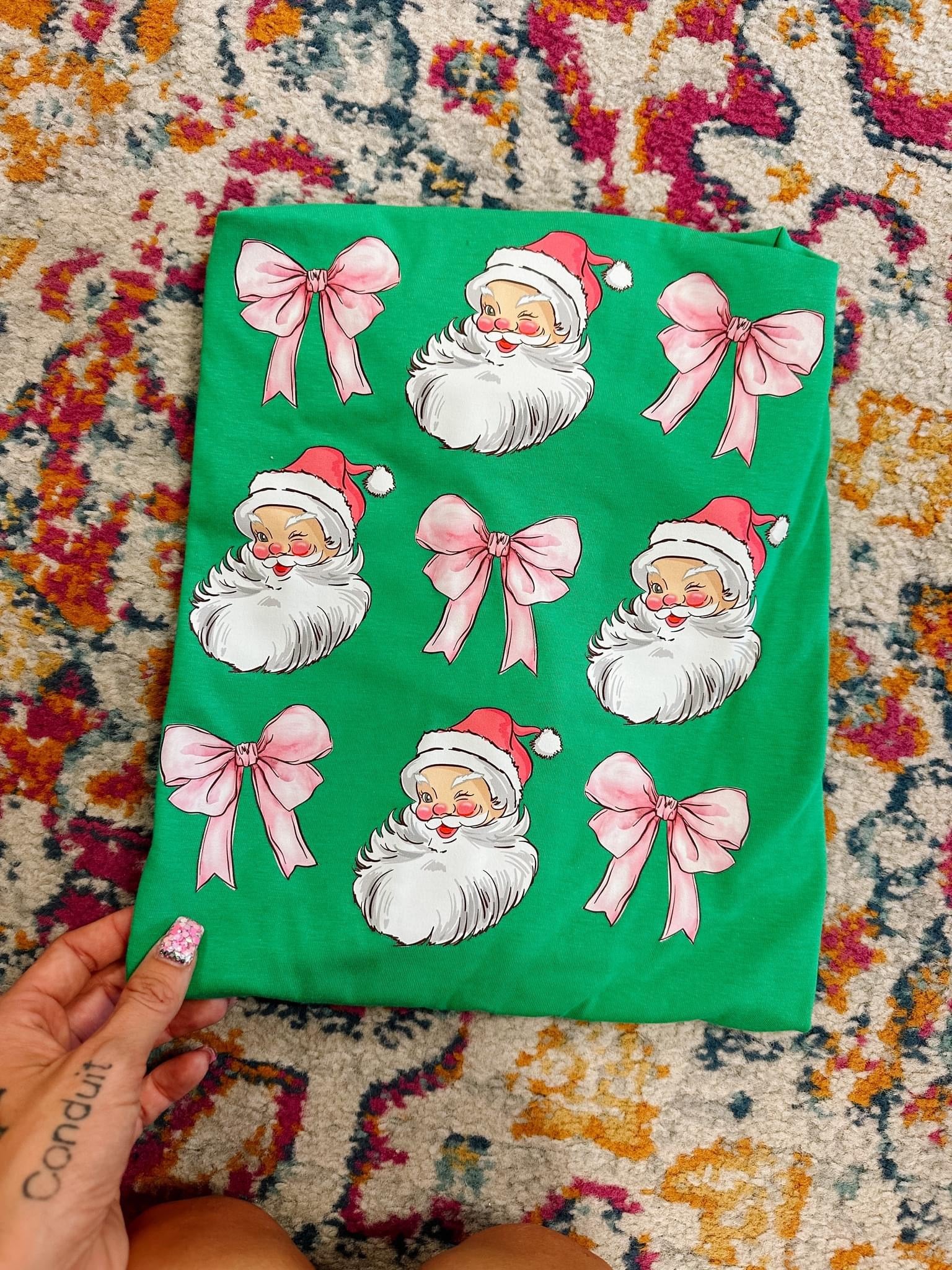 Vintage Santa Bows - PREORDER