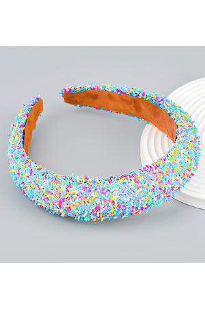 All Things Confetti Headband - Blue