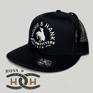 Ridin' High Bronc Men's Hat - Black/White