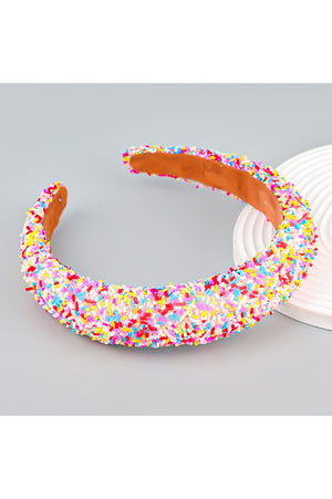 All Things Confetti Headband - Pink