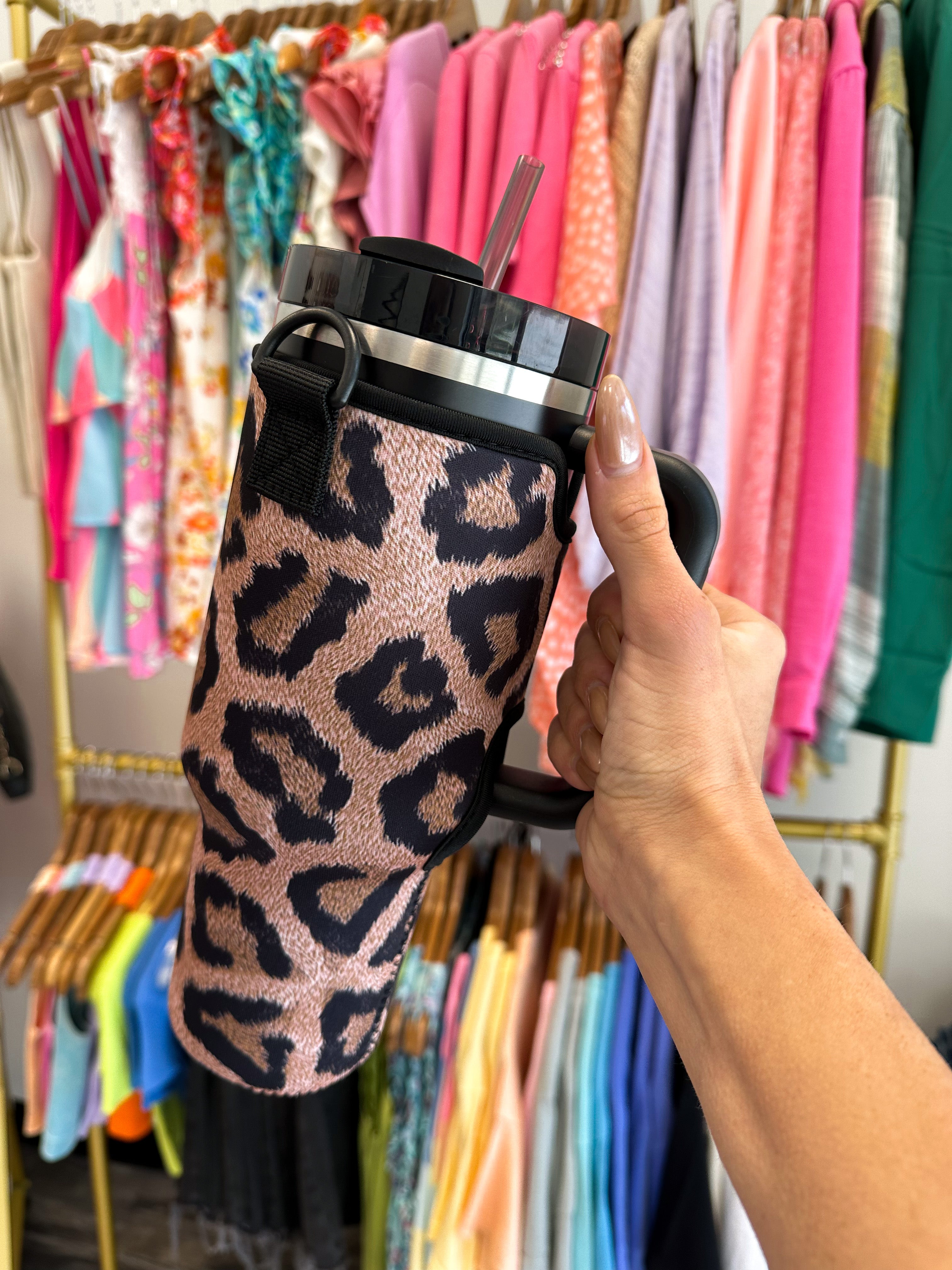 40 Oz Tumbler Sleeve in Black - Tennessee Jane