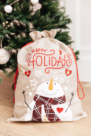 Snowman Santa Sack